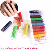 Oumaxi Acrylic Paint Set For Nail Art | High Definition Pigment Color Accessories