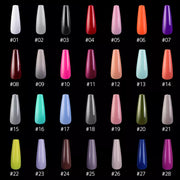 Color Nail Tips | Full Cover | Coffin | 028 (100 pcs/box)
