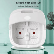 Foldable Foot Tub with heat, bubble massage & massage rollers with remote