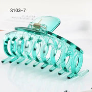 Large Claw Hair Clip | 11 cm | Translucent Teal