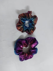 Shiny Multi-Colored Hair Scrunchies (1 piece)