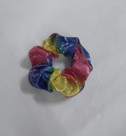 Shiny Multi-Colored Hair Scrunchies (1 piece)