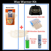SM-100 Wax Warmer Kit (SM-100 Wax Warmer, 220g Hard Wax Beans, Agiss Body Oil, 60ml Pre-wax spray & 100 Spatulas)