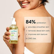 mCaffeine 10% AHA - Glycolic Acid & Lactic Acid Body Wash | Body Wash Shower Gel for Dark Spots & Dark Patches | Helps Improve Rough, Bumpy & Strawberry Skin | For Men & Women - 200ml