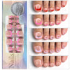 120pcs French Press On Toenails Soft Gel Tips | Full Cover | Nail Art DIY