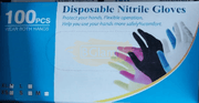Disposable Nitrile Gloves Non-Medical - Black Size Xl Personal Protective Equipment (Ppe)