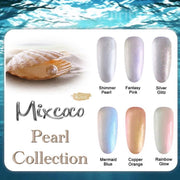 Mixcoco Soak-Off Gel Polish 15ml | Pearl Collection | Mermaid Blue
