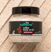 MCaffeine Moisturizing & Creamy Coffee Body Scrub with Berries - 200g