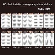 Eyebrow Tattoo Stickers | Black 02