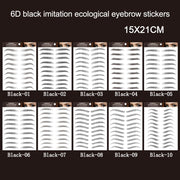 Eyebrow Tattoo Stickers | Black 09