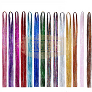 Hair Tinsel | Shiny Fairy Extensions Sparkly Strands 120Cm