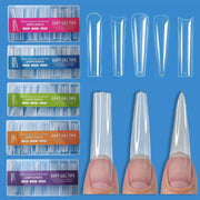 Soft Gel Tips | Full Cover | Extra Long | 240 Tips Green Box