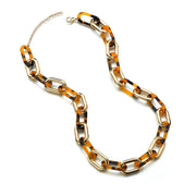 Fashion Jewelry | Necklace | Leopard Chain Choker Necklace | Brown