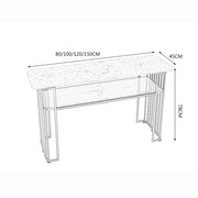 European Style Marble Top Manicure Table (table only)