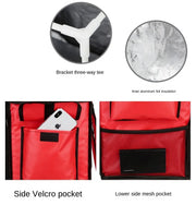 42L Large Capacity Food Delivery Backpack with Removable Divider | Red