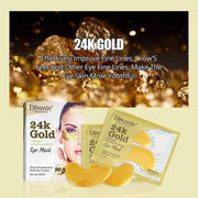 24K Gold Collagen Hyaluronic Acid Eye Mask | 10 pieces