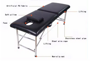 Portable Massage Bed with pillow 180*60*65cm | Black