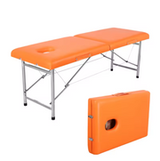 Portable Massage Bed with pillow 180*70*65cm | Orange