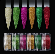 6pcs Fine Sugar Powder Nail Glitter Set | 11