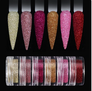 6pcs Fine Sugar Powder Nail Glitter Set | 10