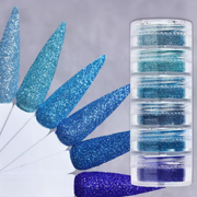 6pcs Fine Sugar Powder Nail Glitter Set | 13