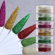 6pcs Fine Sugar Powder Nail Glitter Set | 11