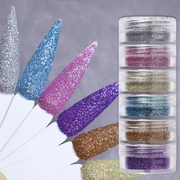 6pcs Fine Sugar Powder Nail Glitter Set | 9