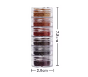 6pcs Fine Sugar Powder Nail Glitter Set | 14