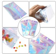 Holographic Resealable Foil Pouch Ziplock Bag 8*13cm (Bag only)