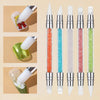 Dual Sided Silicone Nail Art Sculpture Pen with Rhinestone Handle