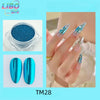 Mirror Magic Chrome Powder TM28 | Turquoise Blue Chrome Mirror Nail Pigment