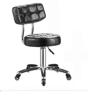 Beauty Salon Hydraulic Swivel Stool with Backrest M-511-512 Black