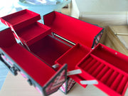 Makeup Cosmetic Organizer Box | Snakeskin | 32*18*23cm