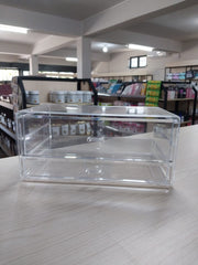 Multifunctional Acrylic Storage Box 23*13.5*10cm | 2 Drawers (box only)