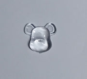 40 pcs Clear Bear Head Shaped Nail Swatch