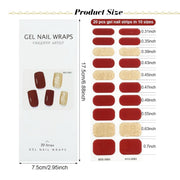 20 pcs Semi-Cured Gel Nail Strips | BSS-0134