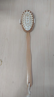 Cellulite Massage brush with Long Wood Handle