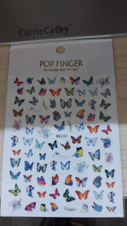 3D Pop Finger Nail Art Sticker | WG232