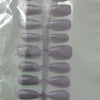 30pcs Glossy Coffin Gradient Press On Nails with UV Gel | C22K-4 | Size S