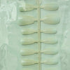 30pcs Glossy Coffin Gradient Press On Nails with UV Gel | C22J-4 | Sizes XS-S-M