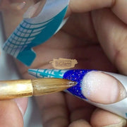 Acrylic Brush with light brown wood handle No 12 Nail Art Brush