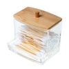 Acrylic Container with Bamboo Lid M-299 - Qtip Dispenser (container only) Salon Furniture