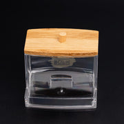 Acrylic Container with Bamboo Lid M-299 - Qtip Dispenser (container only) Salon Furniture