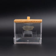 Acrylic Container with Bamboo Lid M-299 - Qtip Dispenser (container only) Salon Furniture