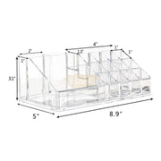 Acrylic Cosmetic Organizer 22.4*13*8cm | 16 Slots (organizer only) Makeup Organizer