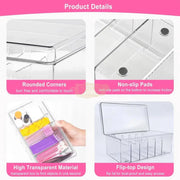 Acrylic Eyelash Tool Storage Organizer Box 21.5*11.5 cm Storage Organizers