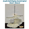 Acrylic Nail Display Swatch Spiral Stand - Natural (120 Tips) Nail Art Tool