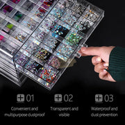 Acrylic Nail Storage Box Salon Furniture