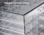 Acrylic Nail Storage Box Salon Furniture