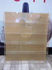 Acrylic Wall Mount Nail Polish Display 5 Shelves Beauty Accessories